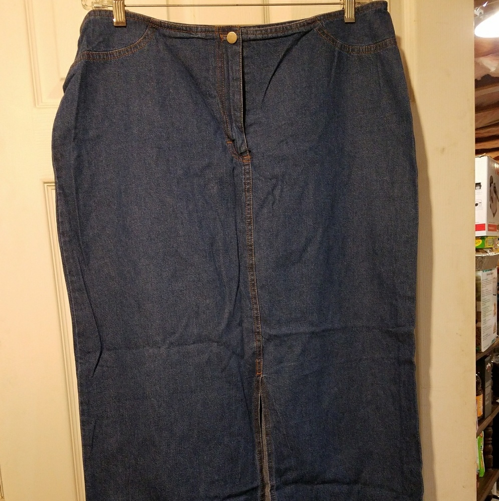 Denim Maxi Skirt